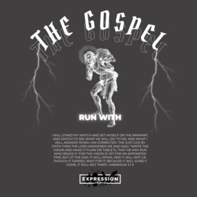 Run With The Gospel - Mens Faded Crew Design