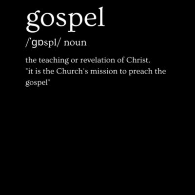 The Gospel - Mens Block T shirt Design