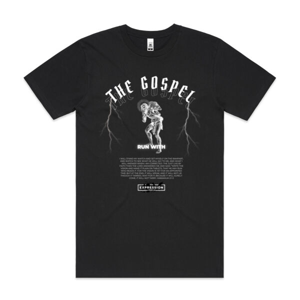 Run With The Gospel - Mens Block T shirt Thumbnail